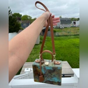 GENTLY USED Sea Lily Acrylic Marble Crossbody